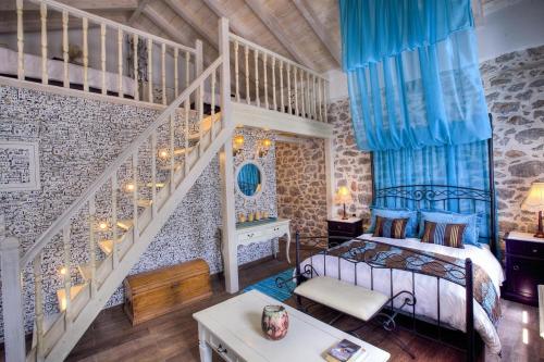 Postel nebo postele na pokoji v ubytování PortaDelMare deluxe suites