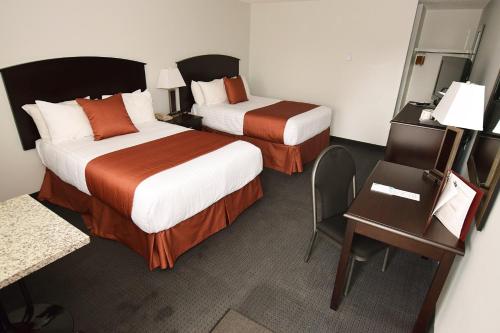 Katil atau katil-katil dalam bilik di El Lobo Motel