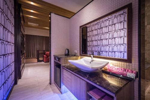 Koupelna v ubytování OUGE Boutique Motel - Pingtung
