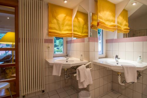 Et badeværelse på Hotel Sauerbrey