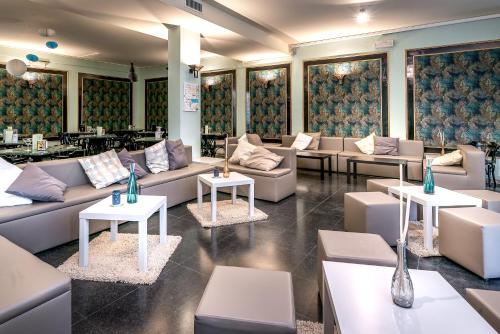 Χώρος καθιστικού στο Hotel San Marco Sestola