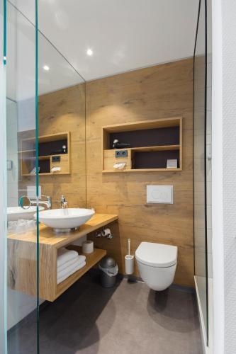 Koupelna v ubytování Hotel Seehof