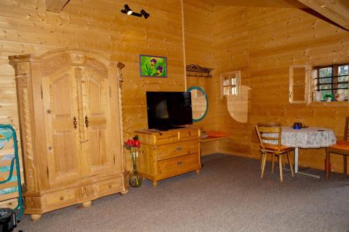 TV a/nebo společenská místnost v ubytování Topfit-Freizeitpark