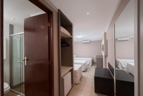 Koupelna v ubytování Hotel Sete Coqueiros