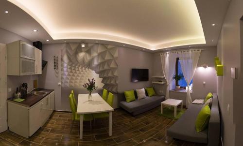 A seating area at APARTAMENTY Kolonia Leśna