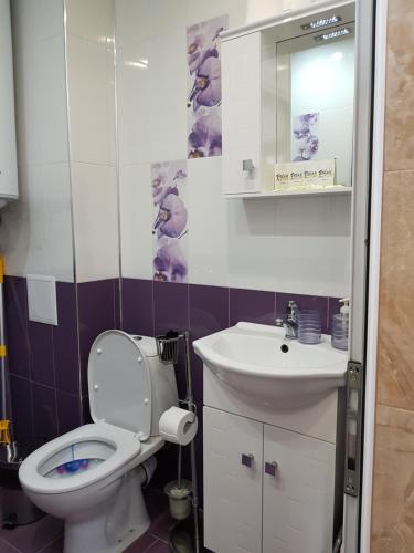 Bilik mandi di Д и В 1 - D & V 1 Apartment