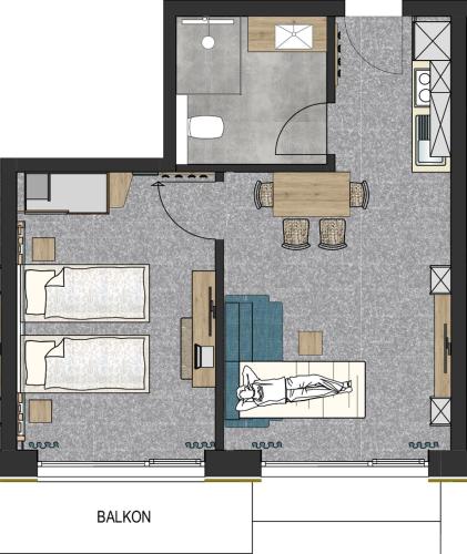 a floor plan of a house at The Ischgl Lodge in Ischgl