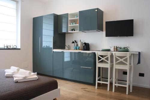 Dapur atau dapur kecil di Milano Navigli Apartment - Via Tortona