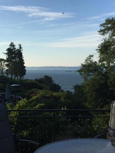 ein Blick auf das Meer vom Balkon in der Unterkunft Upper Level with a view in Everett