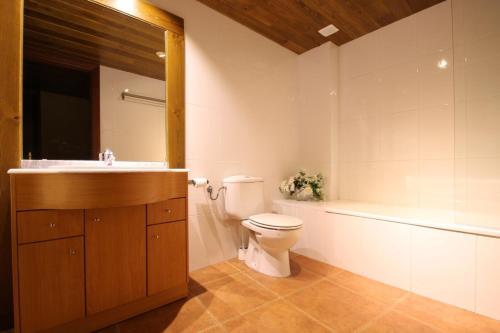 Koupelna v ubytování Apartaments Piteus Casa Dionis