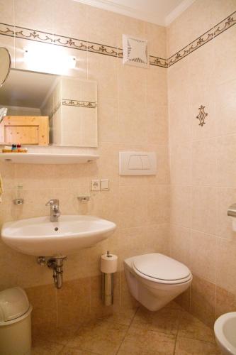 Koupelna v ubytování Hotel Pider