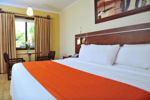Cama o camas de una habitación en Hotel San Sebastian