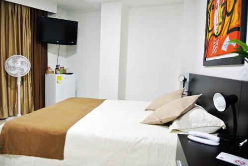 Hotel San Martinにあるベッド