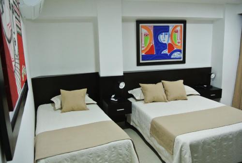 Hotel San Martinにあるベッド