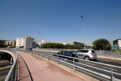 a group of cars driving on a highway at Miu Arena Apartment in Belgrade