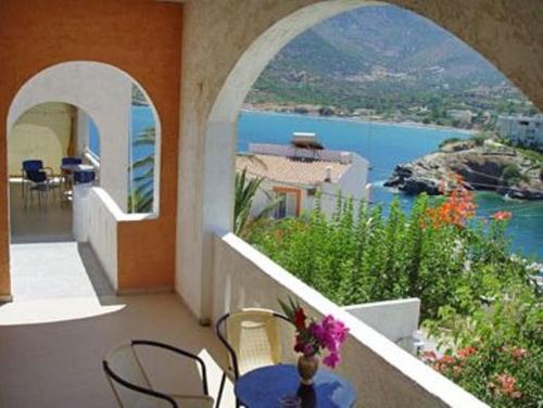 Un balcon sau o terasă la Dimitris Apartments