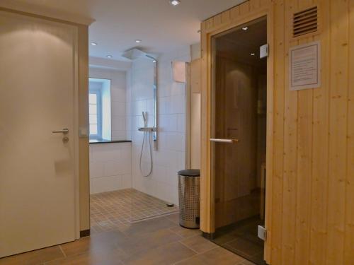 Koupelna v ubytování Galerie Hotel