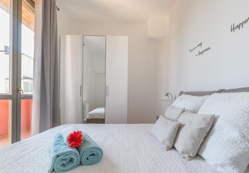 Ένα ή περισσότερα κρεβάτια σε δωμάτιο στο Alessia's Flat - Affori