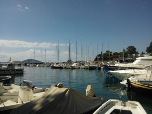 a group of boats docked in a marina at B&B Villa Ada in Formia