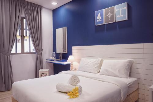 LightHouse Hotel & ShortStay @ Damansara Uptown 객실 침대