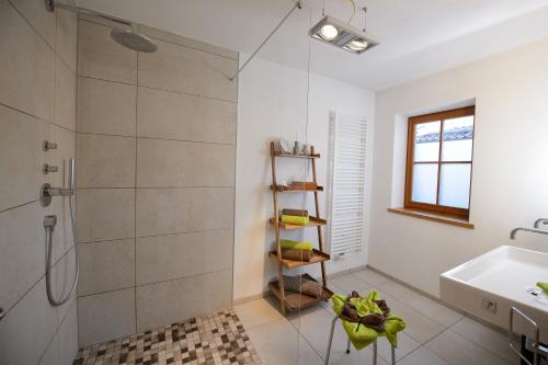 Ένα μπάνιο στο Ferienwohnung F9
