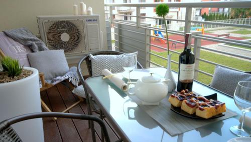 Ruang duduk di IRS ROYAL APARTMENTS Apartamenty IRS Neptun Park