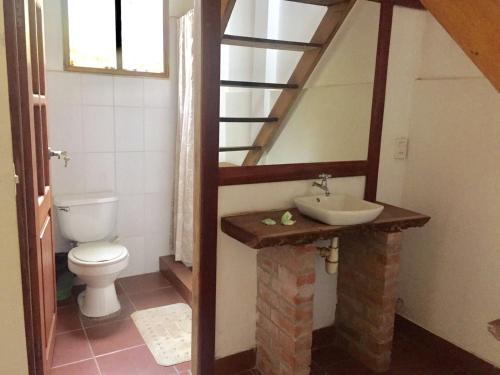 Koupelna v ubytování Casa de Campo