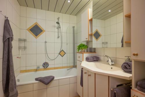 Koupelna v ubytování Ferienwohnung Lehenhof