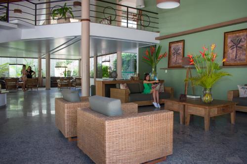 O saguão ou recepção de Sarana Praia Hotel