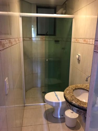 Ett badrum på HOTEL FLOR DO AMAZONAS (ADULTS ONLY)