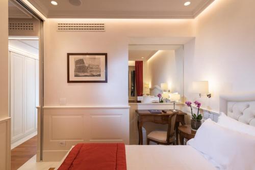 Letto o letti in una camera di Hotel Degli Artisti