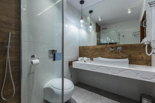 Koupelna v ubytování Aparthotel Góralski Spa & Restaurant