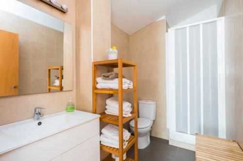 Koupelna v ubytování Apartamentos Cornellalux