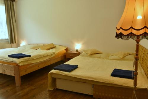 Postel nebo postele na pokoji v ubytování Konvalinka - ubytování v soukromí