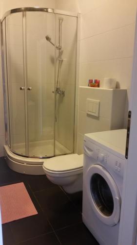 Koupelna v ubytování M&M Apartman 2
