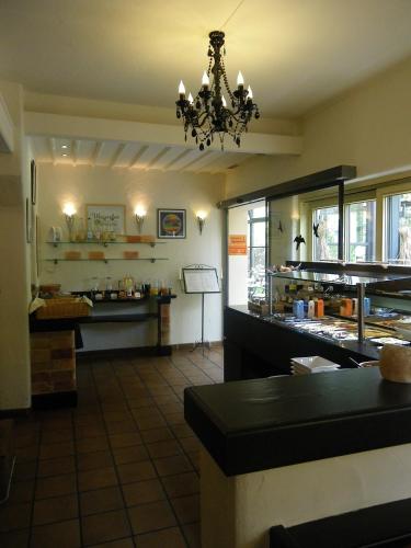 Dapur atau dapur kecil di BIO Hotel Bayerischer Wirt Augsburg