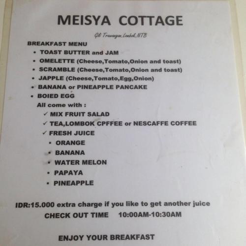 Фотография из галереи Meisya Cottage в городе Гили-Траванган