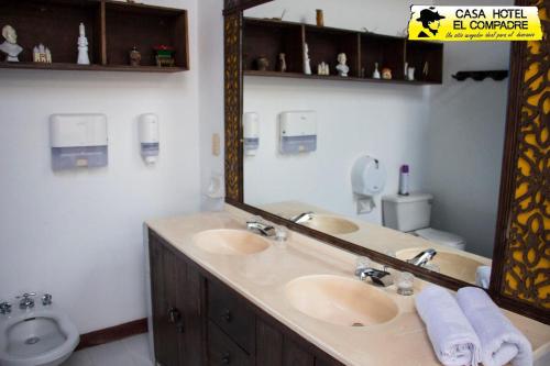 Koupelna v ubytování Casa Hotel El Compadre