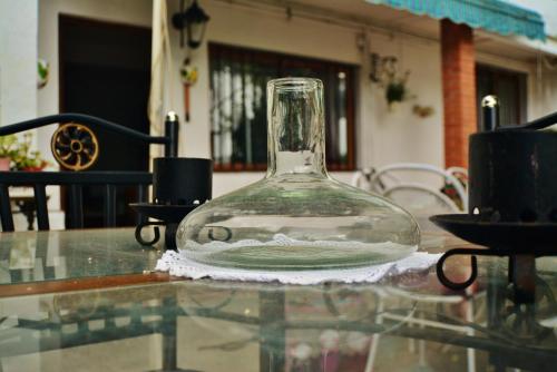 Ruang duduk di Casa Las Violetas