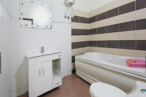Koupelna v ubytování Hotel Vikrant