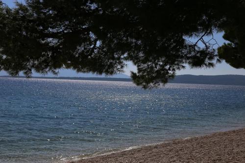 - Vistas al agua desde la playa en Mobile homes Dole en Živogošće