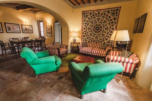 O zonă de relaxare la La Veronica Exclusive Chianti Resort