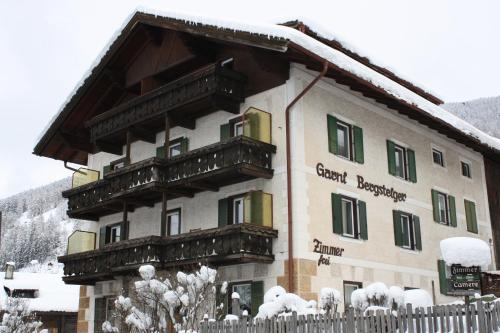 L'établissement Garni Bergsteiger en hiver