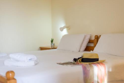 Postel nebo postele na pokoji v ubytování Crete Essence Villas - Makrygialos