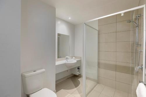 A bathroom at Quest Cathedral Junction Serviced Apartments