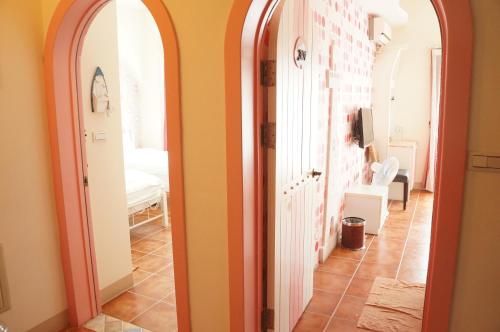Koupelna v ubytování Rainbow B&B