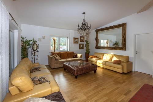 Χώρος καθιστικού στο Deluxe Loft Mountain View
