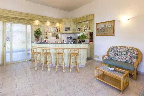 Kuchyň nebo kuchyňský kout v ubytování Hotel Vittoria