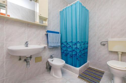 Koupelna v ubytování Apartments Stjepan