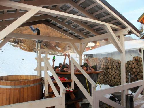 Restaurace v ubytování Готель Добрій